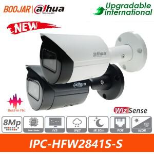 Dahua Original IPC-HFW2841S-S 8MP IR 고정 초점 총알 WizSense 네트워크 카메라 지원 차량 및 인간 감지