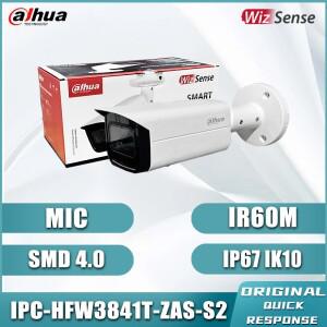 Dahua 4K 퀵 픽 불릿 가변 초점 네트워크 카메라 2.7mm-13.5mm 줌(오디오 알람 포트 내장 마이크 포함) IPC