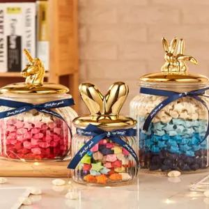 SHservice 종이학유리병 장식품 투명화병 소원