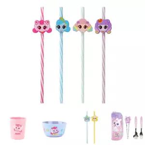 새콤달콤 캐치티니핑 피규어 빨대 4P/키즈식기/아기/아동/식기/어린이/캐릭터/유아/주방식기/어린이집식기