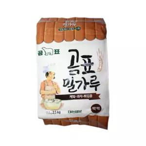 (면)곰표박력밀가루 2.5kg/급식/단체/용량/우리/밀/튀김/치킨/메밀가루/제/고급/후라이드/강력/국산