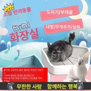 화장실 세라믹 소동물 친칠라 애완 기니피그 햄스터