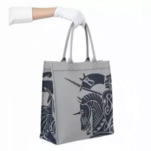 BURBERRY 버버리 EKD 캔버스 미디엄 토트백