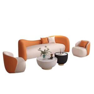 모던 소파베드 심플 라운지 카페 로비 모델하우스 미니어처 북유럽 라운드 럭셔리 스탠