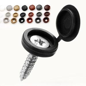 50피스 자동차 장식 너트 커버 볼트 나사 플라스틱 크로스 스크류 접는 버클