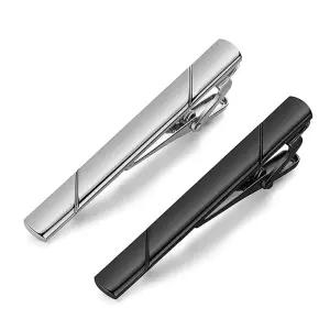 남성 정장 고급 넥타이핀 타이클립 타이바 블랙 정장넥타이핀