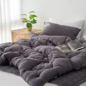 순면이불세트 순면100 아이들침구세트 힐링이불패드세트  Q 차콜  부드러운침구세트