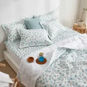 여름이불패드세트 시원한 여름침구 러블리프릴 이불패드세트 SS블루  시원한여름이불