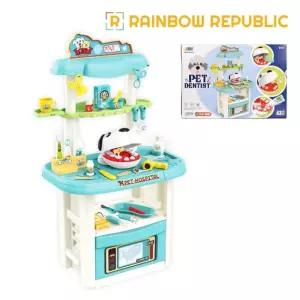 동물병원 치과놀이 테이블세트/장난감/완구/동물/병원/놀이/역할/5세어린이/키즈/닥터/의사/어린이집