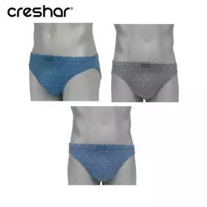 크레샤르 면스판 남자 삼각 팬티 205 3종세트 남자팬 남자팬티 남성드로즈