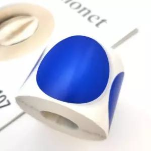 동그란 대형 컬러 원형 5cm 롤스티커 파랑 500매 1롤/인테리어/귀여운/감정/다이어리/데코/포장/놀이/모양