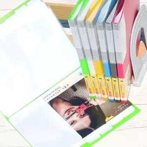 나카바야시 L홀더를 통채 보관-8포켓 클리어홀더 1개/A4서류철/서류철/파일/사무/오피스/바인더/종이/보관