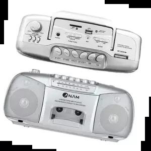 USB 아남711 FM 붐박스 카셋트플레이어 MP3