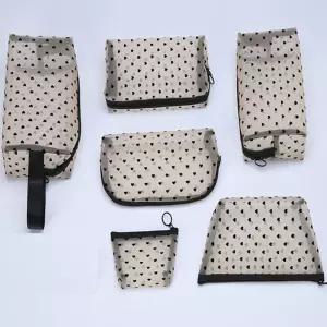 빠띠라인 아이보리 망사파우치 6종 세트/담배/파우치/미니/주머니/이너/다용도파우치/세면백/휴대용/화장품