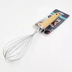 우드 손잡이 스테인레스 거품기/카페/우유/주방/제과/조리도구/DIY/홈베이킹/제빵/계란/거품/베이킹/머랭