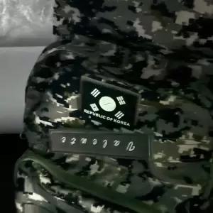 [셀러에이드]실리콘 태극기 와펜 패치 야광검정