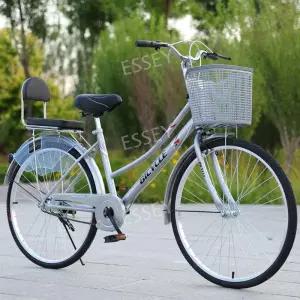 아줌마자전거 숙녀용 레트로 블랙 마실용 출퇴근 출근 여성용자전거