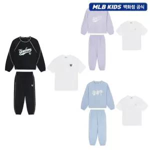 갤러리아 [MLB키즈] 여아 애슬레져 우븐 맨투맨 3 상하 세트(7FS2A0161)