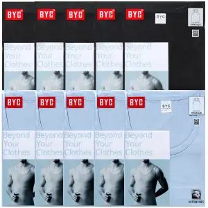 BYC단색칼라 민소매 조끼런닝10매 BYE1004