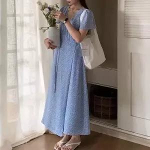 랩스타일 캐주얼 플라워 V넥 원피스 패션원피스 WFLMTHG