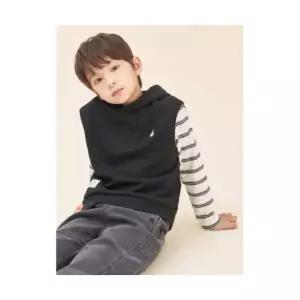 빈폴 키즈 BI5942U015 후드 스웨트 베스트 블랙 906179