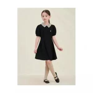 빈폴 키즈 BI5471G915 체크 칼라 포인트 저지 원피스 블랙 906258