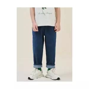 빈폴 키즈 BI5221U01P 내추럴 배기핏 데님 팬츠 블루 906375