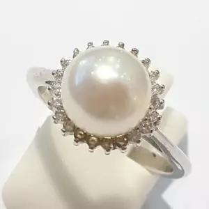 [블루케이] AA급심플 담수진주 원석 반지 210711-13n