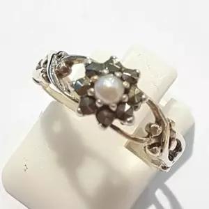 [블루케이] A급엔틱미니 담수진주 원석반지210711-15n