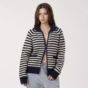 후아유 Cowichan 스트라이프 가디건 카디건 WHCKF4V32F 414796