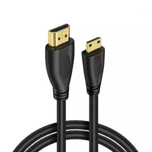 에스엠제이 Mini HDMI to HDMI 변환케이블 1M 4K 고화질 카메라 노트북 TV 연결