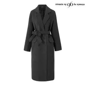 [롯데백화점]르샵. 모던 벨티드 세트 더블 버튼 롱 코트 (NP4JH005L0)