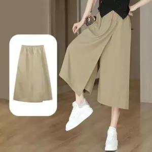 [라일리여성의류] Rly 2 color 랩 치마바지 허리밴딩 플레어라인