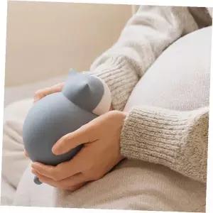 실리콘 온수팩 고양이 캐릭터 보온 물주머니 손난로 겨울용품 휴대용 따뜻한 핫팩 수면용