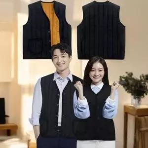 [라일리여성의류] Rly 플리스 프리미엄 패딩조끼 베르 울 경량패딩 2s