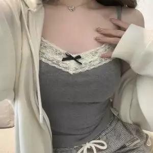 [하프클럽/알티피아]여성 캡내장 스타일 골지 끈나시 1P 고품질 레이스 이