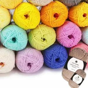 손뜨개 인형 악세사리 가방 신상 부드러운 인기 가볍고 목도리 키링 털실 FWP 인형실 실 뜨개실