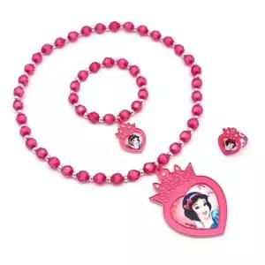 디즈니 프린세스 백설공주 목걸이 팔찌 반지 3종세트