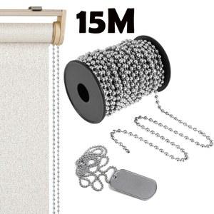 15M 블라인드 체인 스테인리스 주얼리 실용적인 비드 실내용 커튼 DIY 스풀 도그 태그 공예 스틸