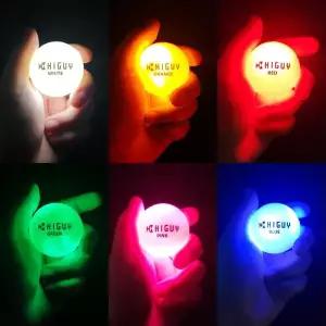 [하프클럽/기타]하이가이 LED 골프공 야광 골프 볼 빛나는 야간 라운딩 발광 컬러 공