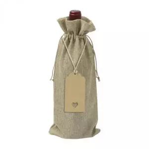 삼베 소재 와인병 포장용 선물 주머니