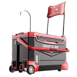 낚시 좌대 의자형 바퀴형 수납박스 방수 경량 접이식