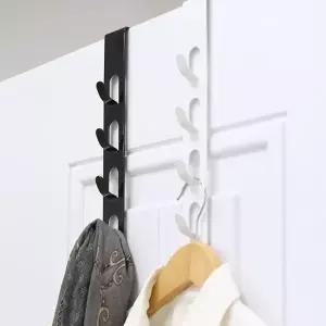 공간활용 모자 가방 옷걸이 무타공 도어 4단 철제행거
