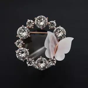 [하프클럽/바이데이지]바이데이지 Bh0211 자개나비 스와로브스키 브로치