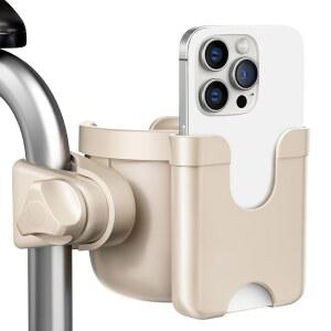 보행기용 기자퓨 컵 홀더, 휴대폰 홀더가 있는 휠체어 노인 및 롤레이터 액세서리, 병 음료 휠체어, 자전거, 모빌리티 스쿠터, 유모차