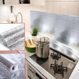 은박 시트지 인테리어 알루미늄 싱크대 주방 시트지 레인지 방수 접착 하부장 접착식 수납장 다용도 상판