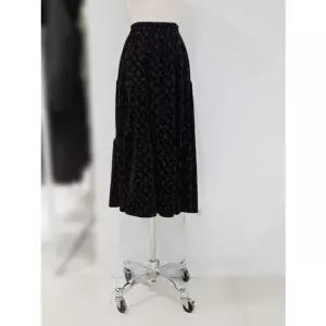 [갤러리아] [SOUP] 플라워 벨벳 밴딩 플레어 스커트  SBBSR30