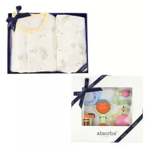 [갤러리아] (26신상,말띠,출산,백일,돌)비행기7부내의+딸랑이5중세트(A1B-1A382)