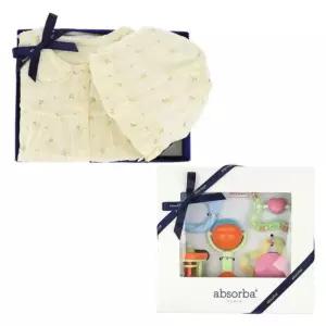 [갤러리아] (말띠,출산,백일,아기외출복)로에미바디슈트+딸랑이5종세트(A11-12633)