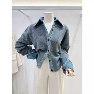 [갤러리아] [LAP]데님배색 버튼니트 가디건 (AS1KGS20)